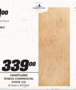 Swartland Veneer Commercial Door Ice-813mmx2032mm