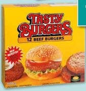 Tasty Burgers Biefburgers-600g