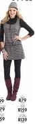 Grey Stripe Tunic With Belt-226049