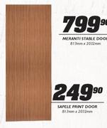 Sapele Print Door-813mmx2032mm