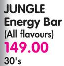 Jungle Energy Bar(All Flavours)-30's