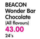 Beacon Wonder Bar Chocolate(All Flavours)-24's