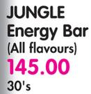 Jungle Energy Bar(All Flavours)-30's