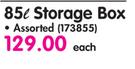 Cenplast 85L Storage Box-Each