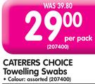Caterers Choice Towelling Swabs-Per Pack