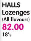 Halls Lozenges(All Flavours)-18's