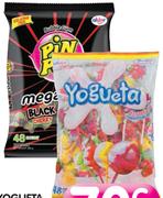 Yogueta Or Pin Pops(All Flavours)-Each