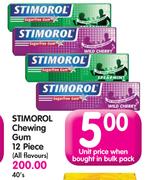Stimorol Chewing Gum 12 Piece (All Flavours)-40's
