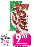 Nestle Aero Slabs (All Flavours)-24 x 100g