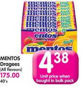Mentos Dragees (All Flavours)-40's