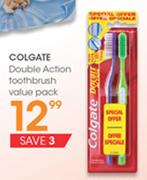 Colgate Double Action Toothbrush Value Pack