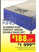 King  Slumber King Perfect Dream Double Base Set