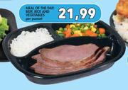 Meal Of The Day: Beef, Rice and Vegetables-Per Punnet,