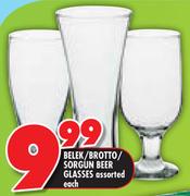 Belek/Brotto/Sorgun Beer Glasses Assorted-Each