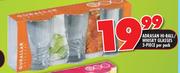 Adrasan 3 Piece Hi Ball/Whisky Glasses Pack