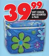 6 Pack Soft Cooler Bag Assorted