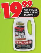 Shield Splash Wash Plus Wax Shampoo-1Ltr