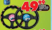 Q premium Steering Wheel Cover Assorted-Each