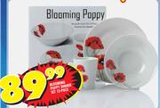 Blooming Poppy 12 Piece Dinner Set