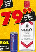 Gilbey's Special Dry Gin-750ml