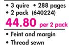 Croxley A4 Hard Cover Counter Book 288 Pages 3 Quire-Per 2 Pack