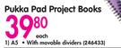 A5 Pukka Pad Project Books With Movable Dividers-Each