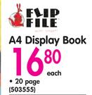 Flip File A4 Display Book 20 Page