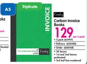 Croxley Carbon Invoice Books-Per 5 Pack