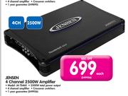 Jensen 4 Channel 2500W Amplifier JA-TS460