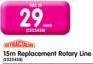 Retractaline 15m Replacement Rotary Line- Each