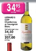 Leopard's Leap Chardonnay Or Sauvignon Blanc-6 x 750ml