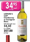 Leopard's Leap Chardonnay Or Sauvignon Blanc-1 x 750ml