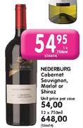 Nederburg Cabernet Sauvignon,Merlot Or Shiraz-12 x 750ml