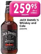 Jack Daniel's Whisky And Cola-24 x 340ml