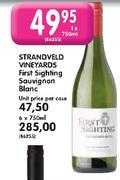 Strandveld Vineyards First Sighting Sauvignon Blanc-1 x 750ml
