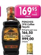 Ponchos 1910 Coffee Tequilla-6x750ml