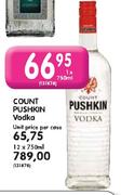 Count Pushkin Vodka-12x750ml