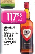 Red Heart Rum-1x750ml