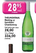 Theuniskraal Riesling Or Semillon/Chardonnay-12 x 750ml