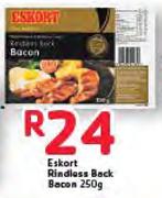 Eskort Rindless Back Bacon-250g
