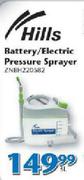Hills Battery/Electric Pressure Sprayer-3Ltr