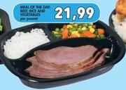 Meal Of The Day Beef Rice And Vegetables-per Punnet