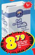 Crystal Valley UHT Long Life Milk Assorted-1L