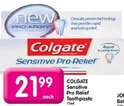 Colgate Sensitive Pro Relief Toothpaste-75ml Each