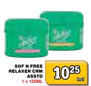 Sof N Free Relaxer Crm Asstd-125ml