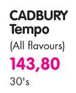 Cadbury Tempo(All Flavours)-30's