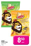 Simba Potato Chips(All Flavours)-125gm Each