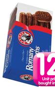 Bakers Romany Creams Biscuits(All Flavours)-12 x 200gm