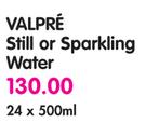 Valpre Still or Sparkling Water-24 x 500ml