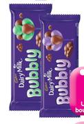 Cadbury Bubbly Slab(All Flavours)-87gm Each